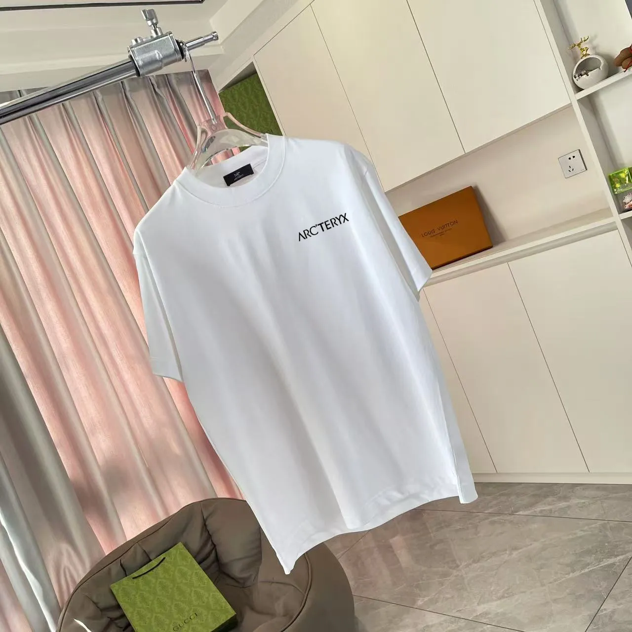 ARC'TERYX* 2025 New Arrival logo t g Same Style Size：S M L XL XXL ：Black White Pink Gray